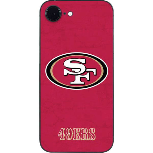 NFL San Francisco 49ers Distressed iPhone 16e Skin
